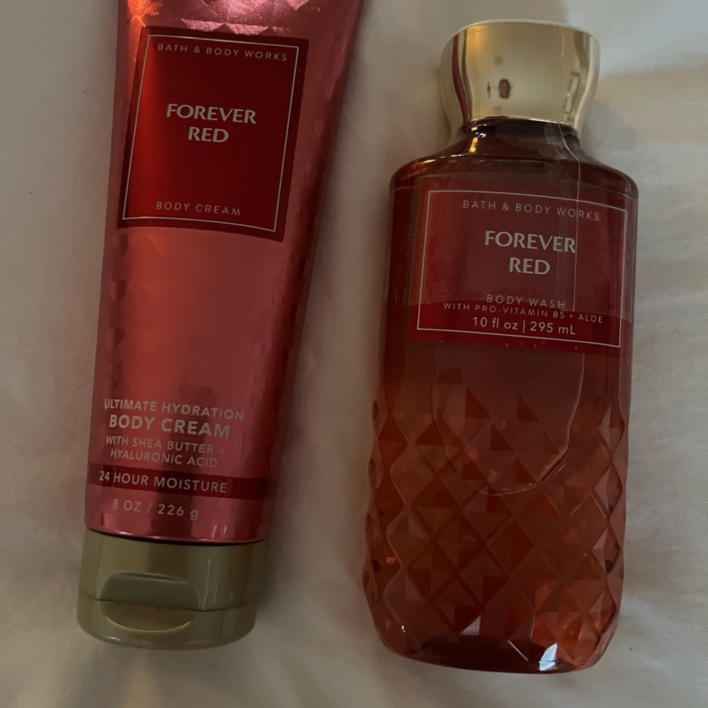 Bath & Body Works Forever Red Body Wash & Cream NEW